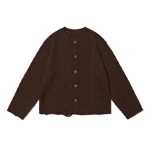 羊毛麻花毛衣BLESSINGS 五福蝙蝠扣开衫 .pac CARDIGAN PacShop