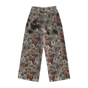FLORAL 花卉提花抹脏长西裤 .pac TROUSERS PacShop