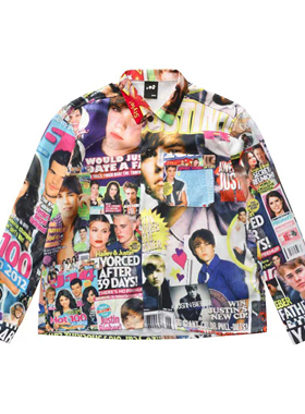 【PacShop】.pac BABY小报满印长袖衬衫 BABY TABLOID SHIRT