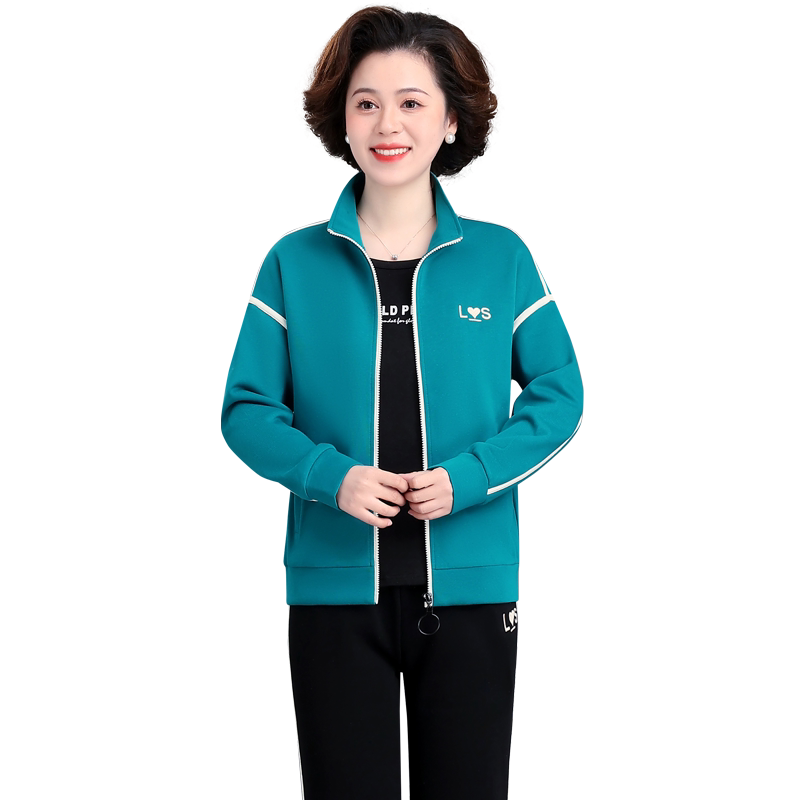新款休闲运动服套装女春秋两件套