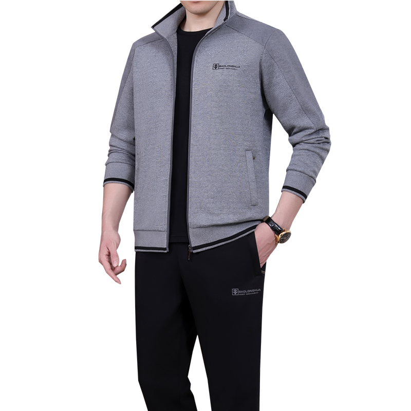 新款休闲运动服套装男春秋三件套