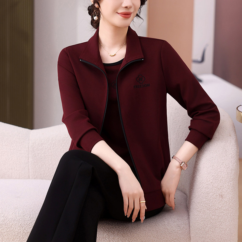 运动服套装女春秋2025新款品牌长袖外套宽松时尚气质休闲两件套潮