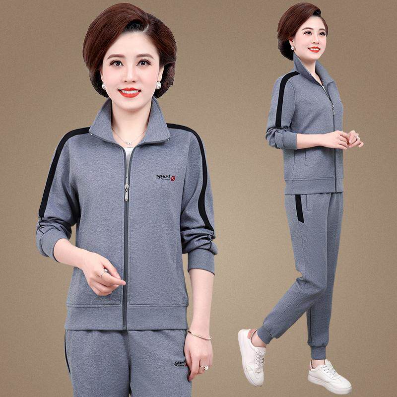 中年妈妈春装外套运动服休闲套装