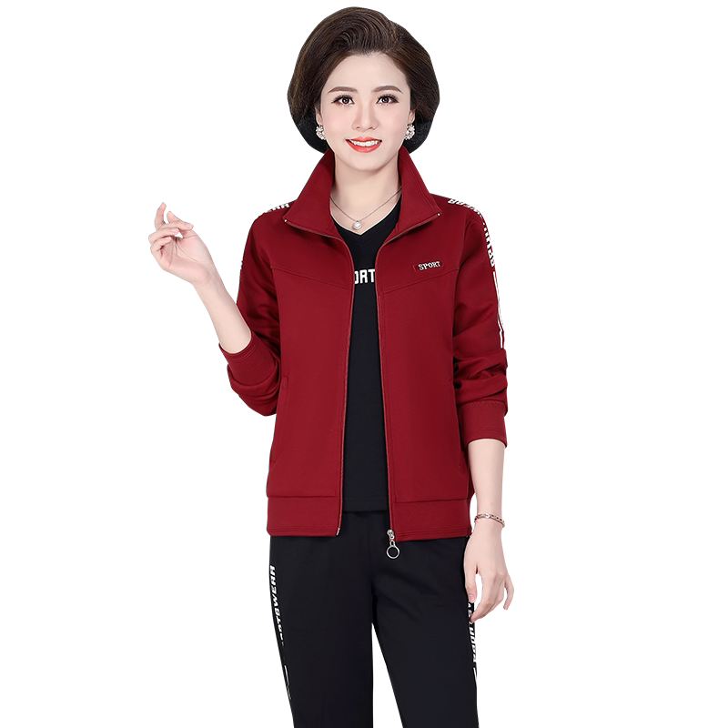 新款休闲运动服套装女春秋三件套