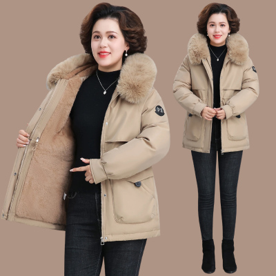 派克服女款小个子冬装棉服加绒加厚2025冬季新款棉衣外套女士棉袄