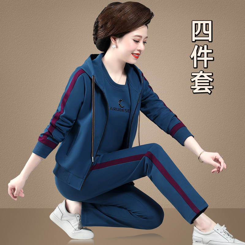 妈套装春秋季时尚洋气中年女