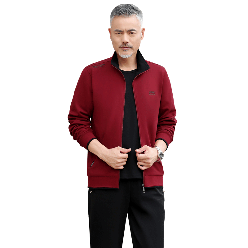 新款休闲运动服套装男春秋三件套