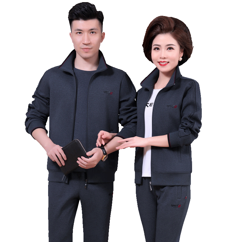 新款中年男女爸爸妈妈运动服休闲