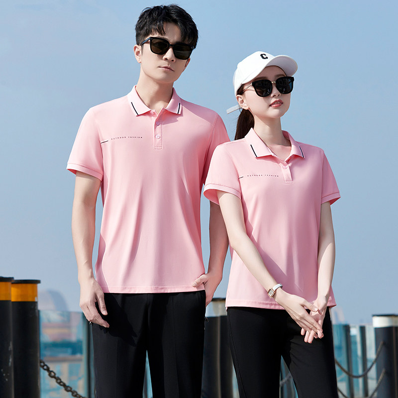 polo衫短袖男女夏季同款运动服套装夏款休闲情侣T恤半袖上衣薄款