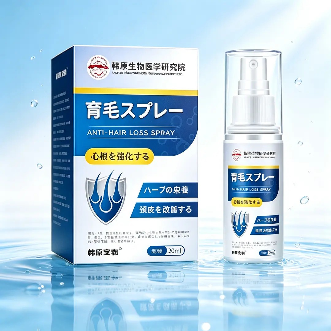 日本赫奈生物医学研究院防脱育发喷剂本草精华液滋养毛发固发液