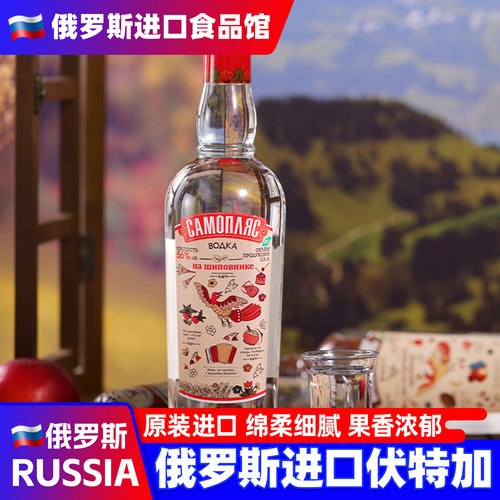 俄罗斯伏特加45度小鸟原装进口亚里奇白色洋酒生命之水网红同款