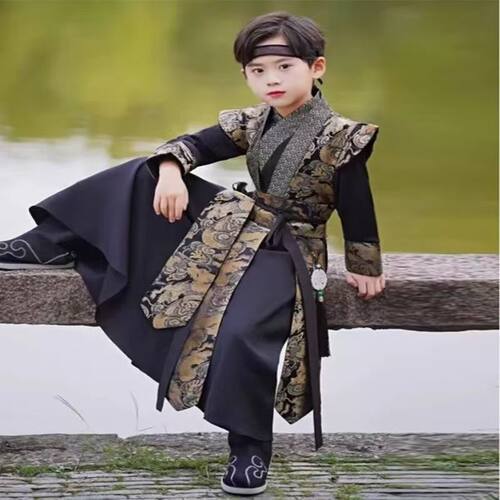 男童汉服2026秋冬新款儿童古装武侠客帅气公子古风日常唐装演出服