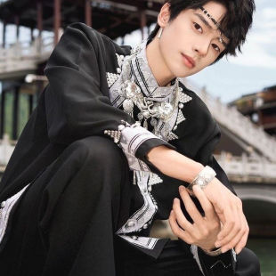 云南少数民族服装贵州苗族土家族壮族哈尼族舞蹈演出旅拍夏秋款男