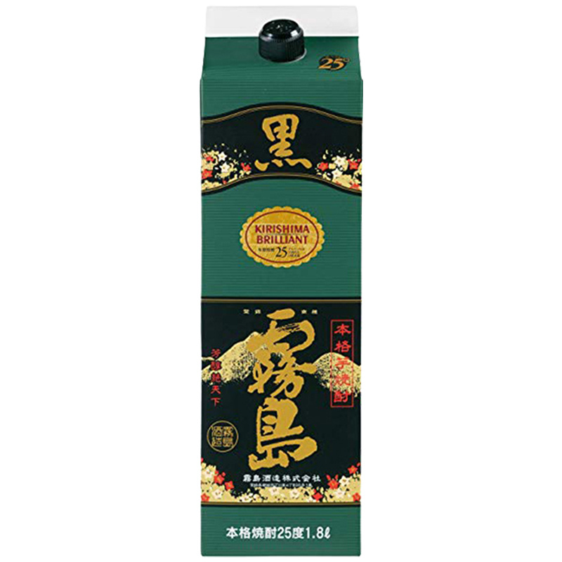 黑雾岛日本进口本格甘薯烧酎芋烧酒1800ml 1.8L纸盒装 泡梅子酒