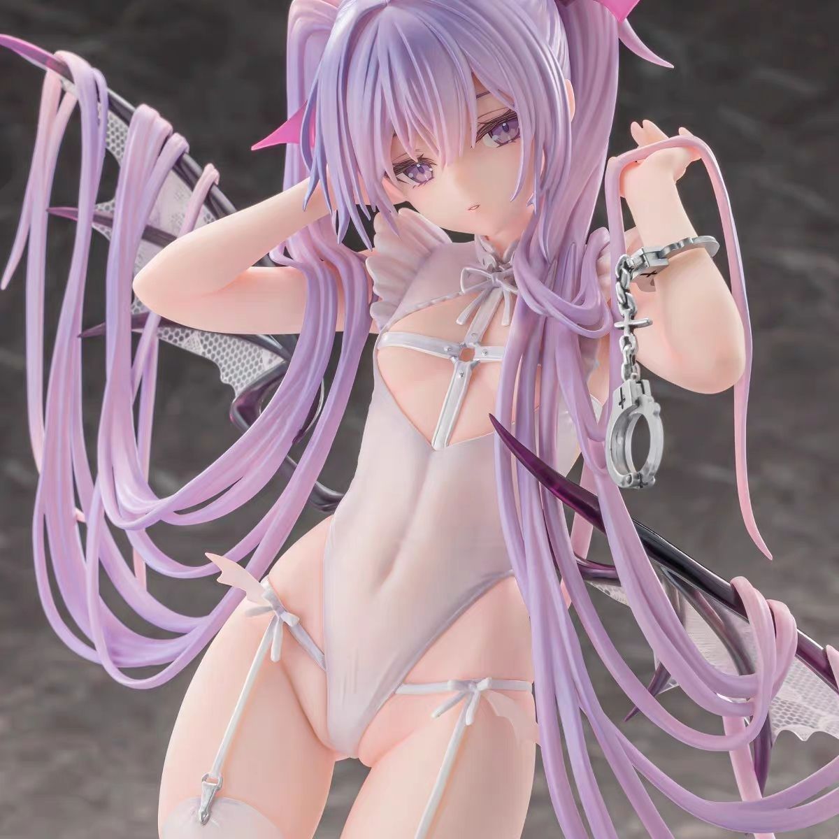 【全款】伊芙手办粉色少女原画小恶魔硬体身体束带美少女模型摆件