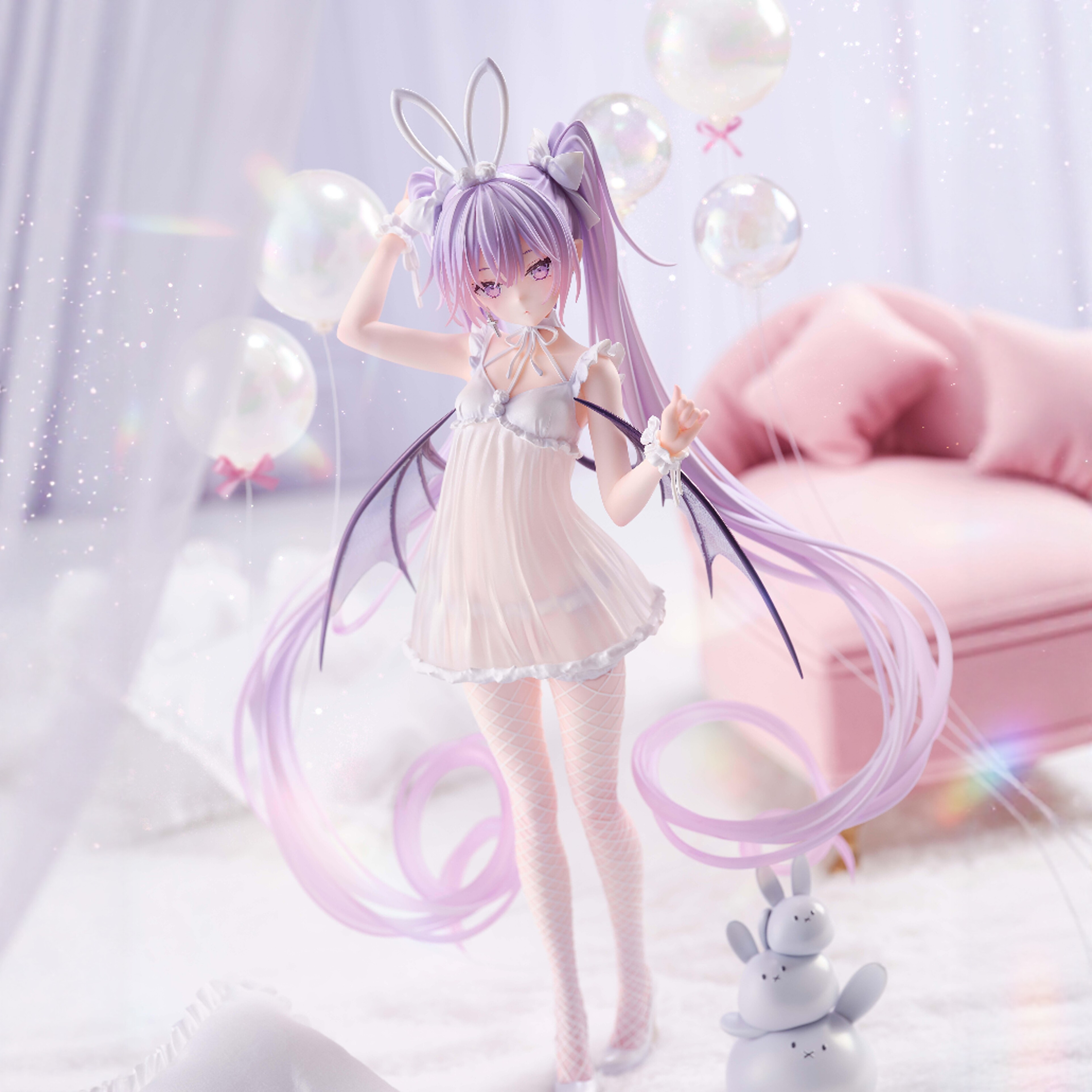 美少女手办萝莉小恶魔睡衣裙伊芙手办二次元动漫模型机箱摆件礼物