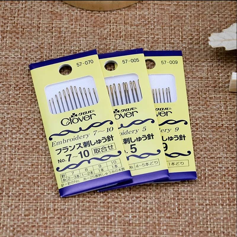 日本Clover可乐法式刺绣针组 欧式手工刺绣专用大眼手缝针57-039