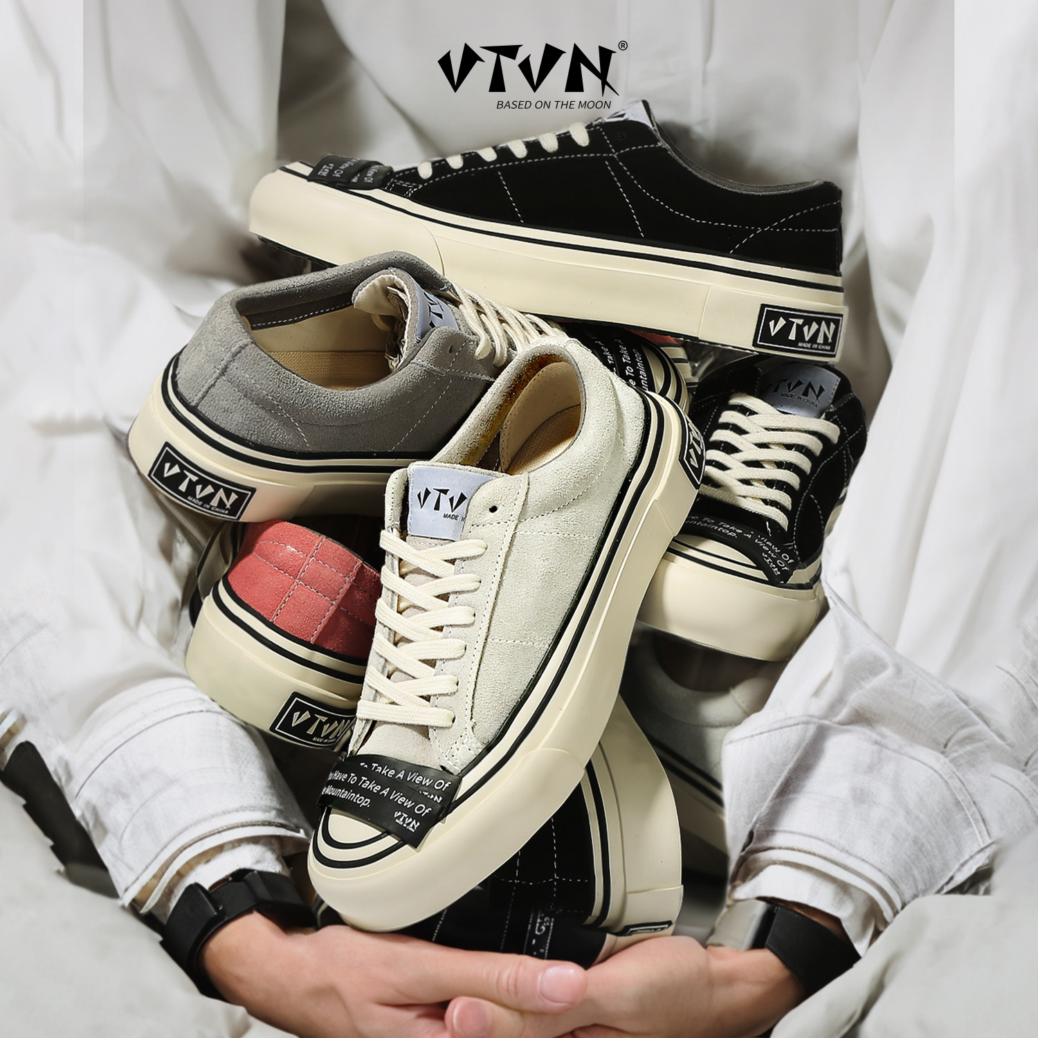 赵露思檀健次同款VTVN硫化鞋岩复古男女鞋百搭低帮情侣滑板鞋休闲