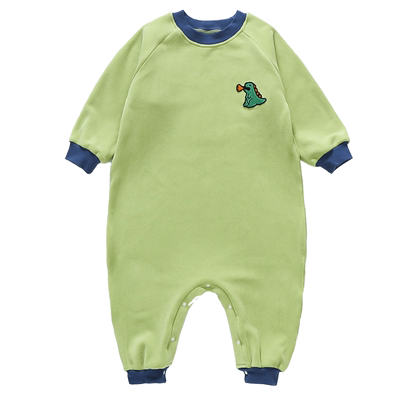 儿童连体睡衣男宝宝奥粒绒秋冬款男童加厚珊瑚绒秋冬季防踢被睡袋