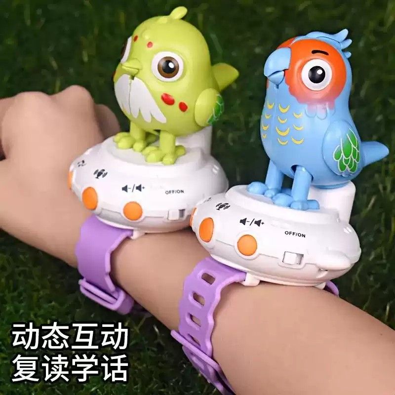 会学人说话小鸟玩具仿真鹦鹉会唱歌鸟笼宝宝学说话哄娃神器3岁6岁