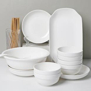 碗碟套装 陶瓷餐具高颜值吃饭盘子碗筷组合家用 2024新款 网红中式