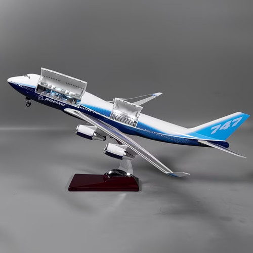 日航123波音747原型机47cm仿真747国航原型双开门大型客机飞机模