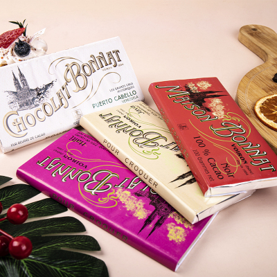 法国进口高端Bonnat75%黑巧克力纯可可脂排块糖果零食礼物喜糖