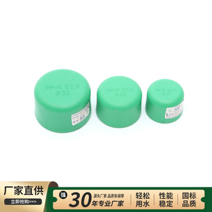 PPR钢管保护管帽塑料管帽管子内螺纹管盖圆形封头盖帽堵帽封盖