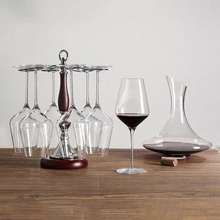 奢华高档水晶红酒杯杯子家用勃艮第醒酒器杯架套装 德国LESTEL欧式