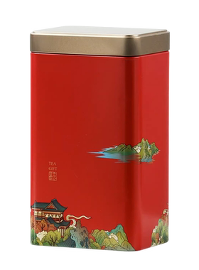 京适铁复古中式密封便携茶叶罐