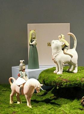 白夜童话猫将军北欧艺术品创意家居客厅装饰桌面摆件送女生日礼物