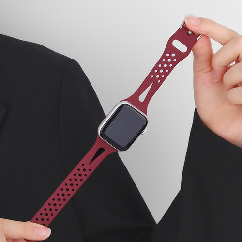 硅胶透气iwatch苹果表带