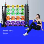 健身 哑铃架 健身房用商用私教跳操杠铃架杠铃片展示架可装 30套20