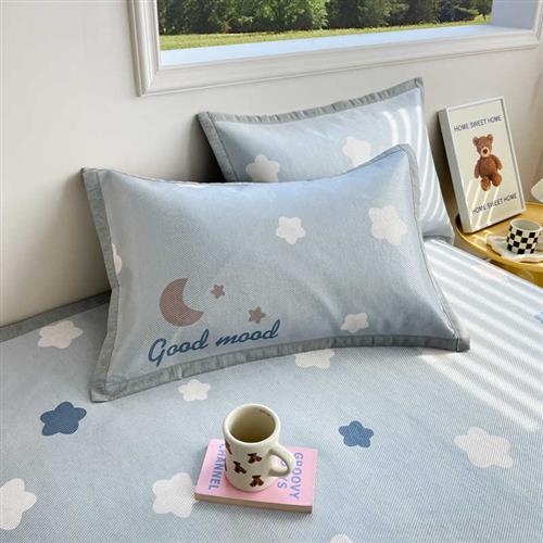 2023新款冰丝凉席三件套夏季可水洗席子夏天学生宿舍床单人空调席