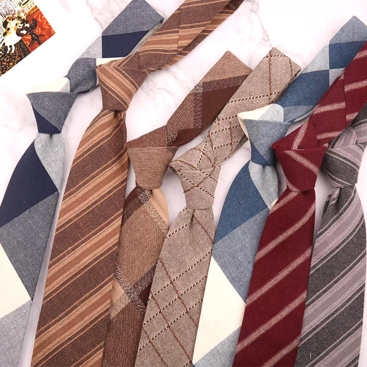 棕色复古驼色咖啡色黑色棉质领带手打女条纹格子学院英伦风帅气男,服饰配件/皮带/帽子/围巾,领带,淘宝优惠券,粉丝福利购,淘宝优惠卷