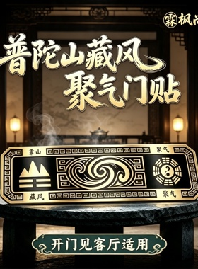 入户门直对客厅餐厅阳台窗户开门见厅专用装饰门楣贴遮挡金属质感