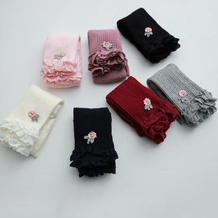 棉婴儿可开档裤 韩版 新春秋款 宝宝打底裤 婴幼儿童开裆九分打底裤