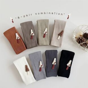 袜春秋女童打底袜纯色百搭裤 子韩系 儿童九分裤 精梳棉女宝宝打底裤