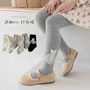 袜中小童儿童打底裤 2026新款 女童连裤 袜ins棉裤 袜紧身裤