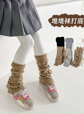 新款韩系堆堆袜拼接打底裤假两件春秋季高弹抗起球洋气裤袜女童裤
