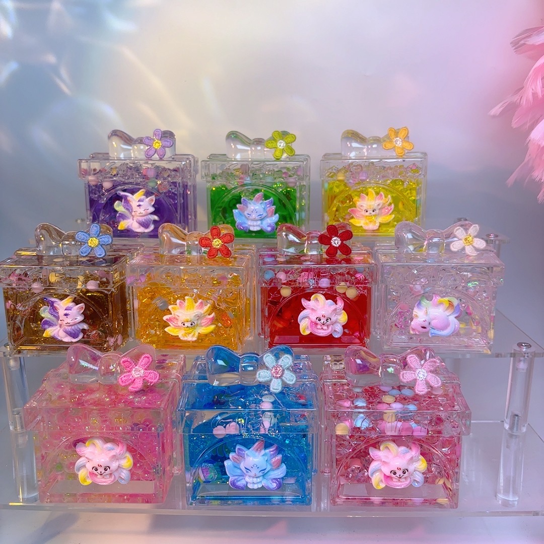 【九尾狐小夜灯】高6.5cm重180g一组10色桌面摆件