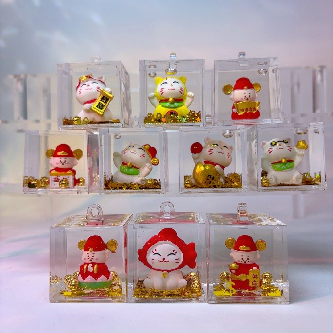 【个人单】【招财猫财神】10个颜色桌面摆件,家居饰品,流水摆件,淘宝优惠券,粉丝福利购,淘宝优惠卷