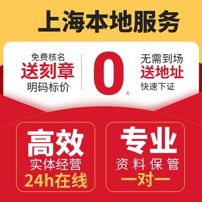 上海市南汇区公司注册营业执照代办户地址挂靠变更办理企业工商年