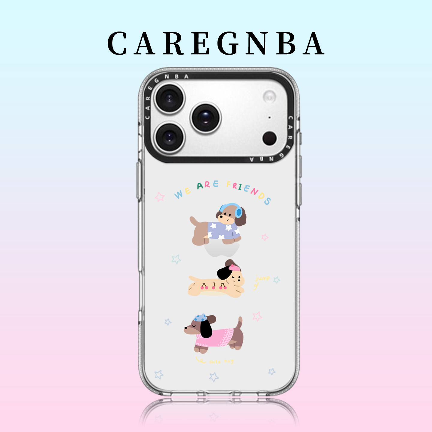 CAREGNBA腊肠小狗系列适用苹果17ProMax手机壳新款iPhone16pro亚克力15plus可爱14卡通12防摔11超好看13女XR