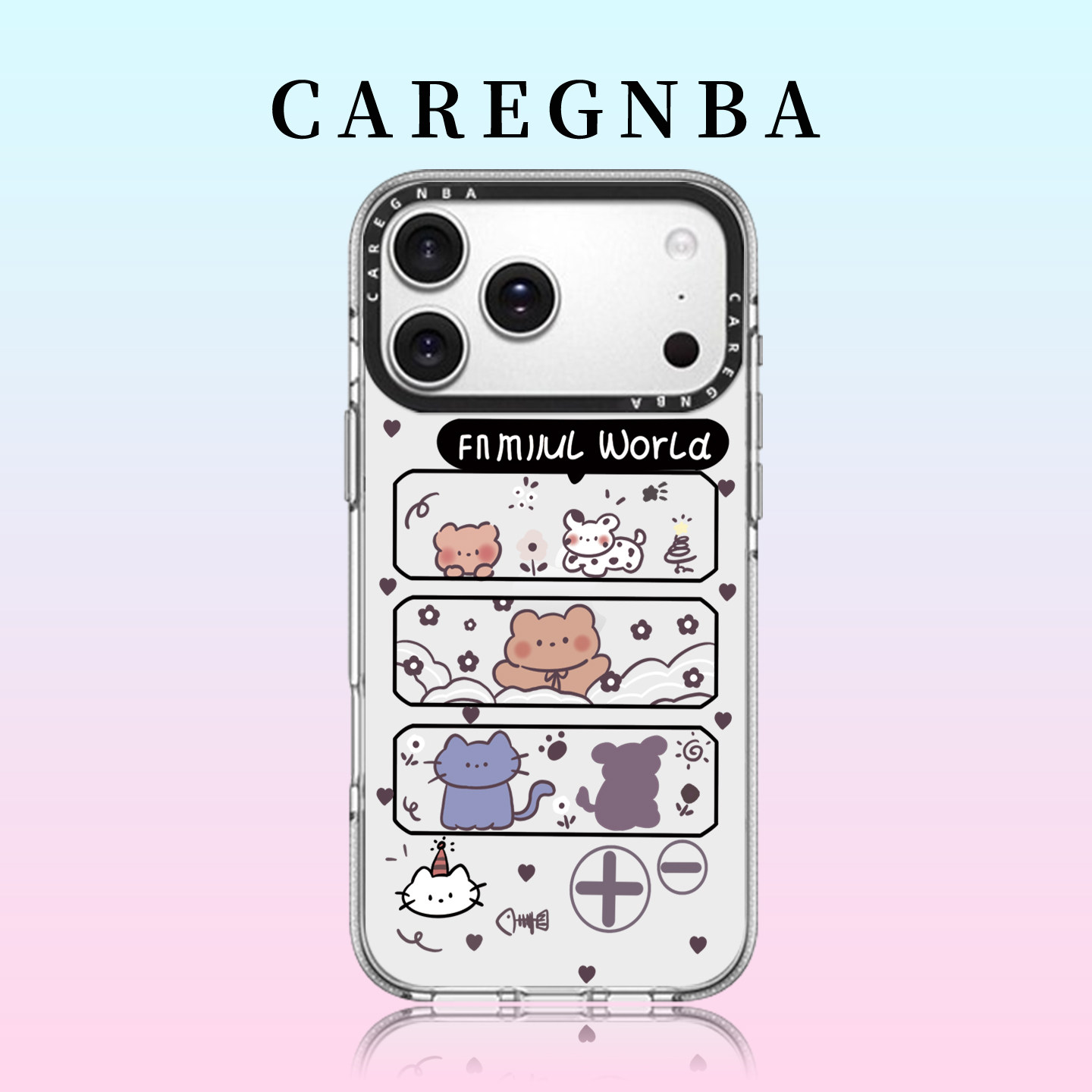 CAREGNBA联名卡哇伊游戏机适用苹果17ProMax手机壳新款iPhone16pro创意15plus可爱14ai按键全包12防摔11女13