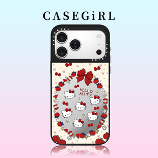 CASEGIR联名环绕苹果KT猫适用苹果17ProMax手机壳新款iPhone16pro巨好看15plus可爱14磁吸12防摔11创意13女xs