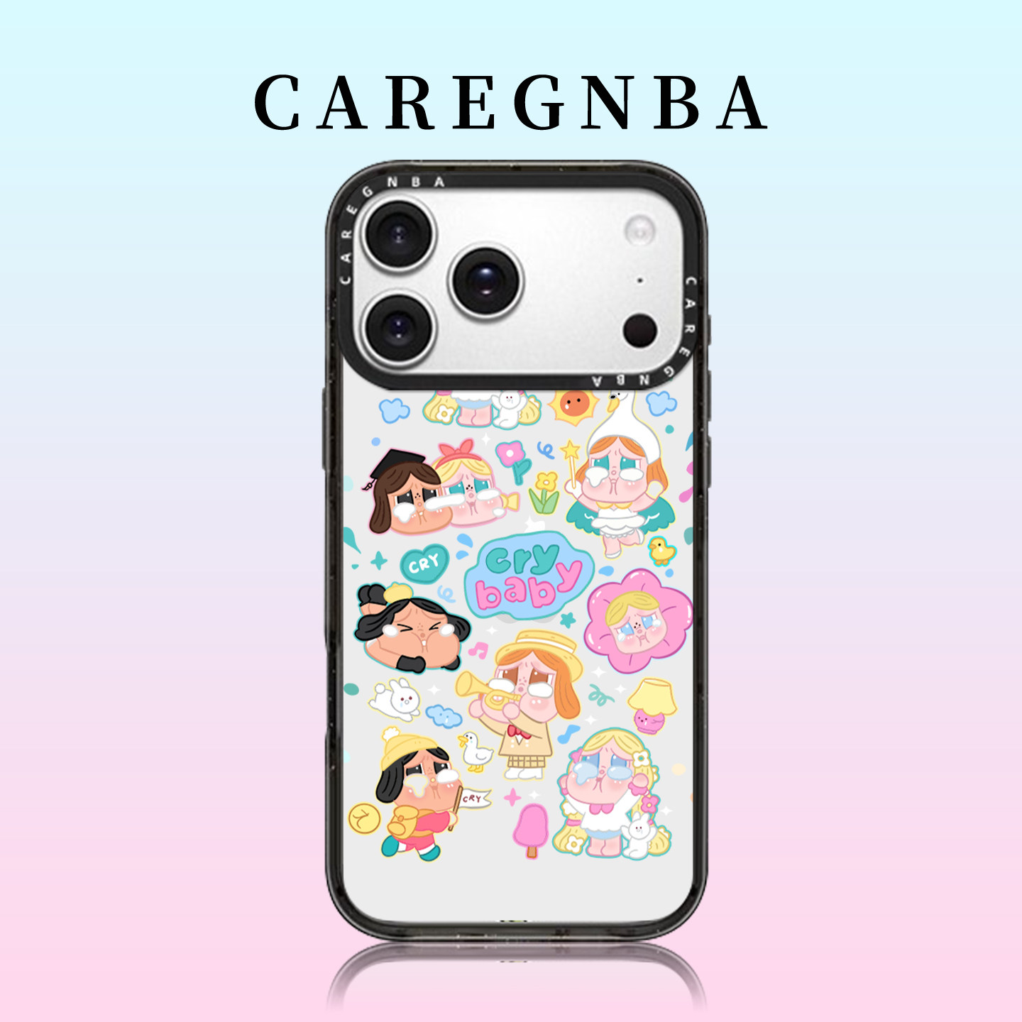 CAREGNBA联名泡泡马特适用苹果17ProMax手机壳新款iPhone16pro巨好看15plus可爱14小众高级感12防摔11创意13