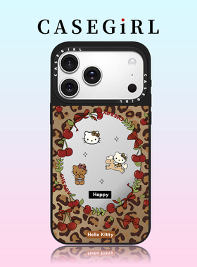 CASEGIR联名樱桃kitty适用苹果17ProMax手机壳新款iPhone16pro巨好看15plus可爱14小众高级感12防摔11创意13