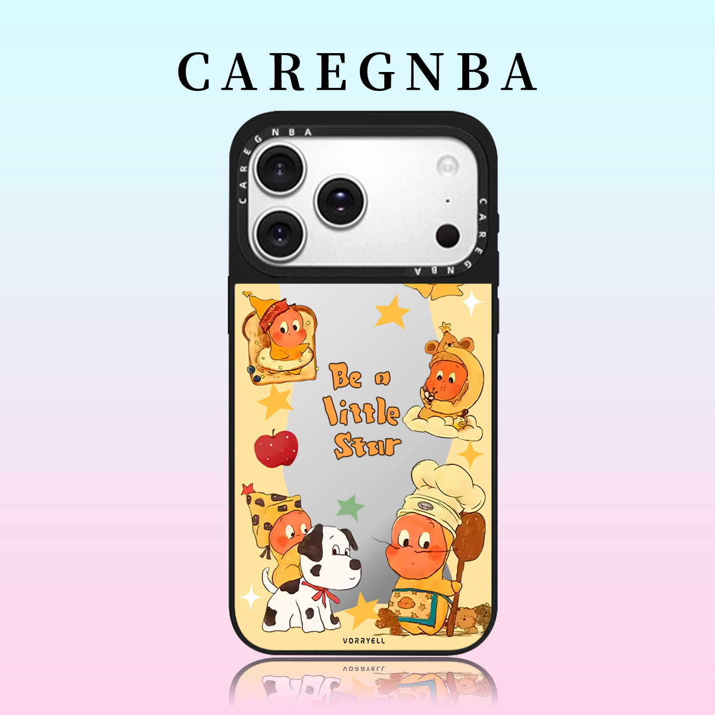 CAREGNBA联名星星人适用苹果17ProMax手机壳新款iPhone16pro斑点狗15plus可爱14小众高级感12防摔11创意13女x