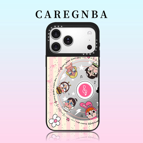 CAREGNBA联名唱片哭娃适用苹果17ProMax手机壳新款iPhone16pro巨好看15plus可爱14相机键全包12防摔11少女13 - 封面